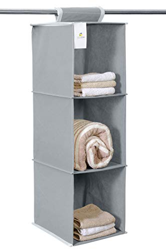 Product Cover HomeStrap Hanging 3 Shelf Wardrobe Organizer- Grey