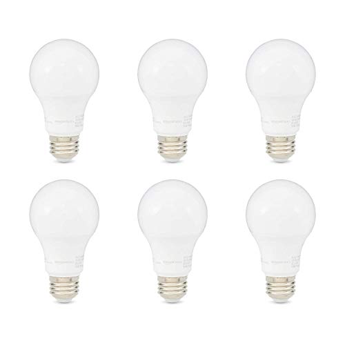 Product Cover AmazonBasics 60W Equivalent, Daylight, Dimmable, CEC Compliant, A19 LED Light Bulb | 6-Pack