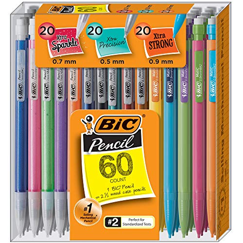 Product Cover BIC Mechanical Pencil Variety Pack, 0.5mm/0.7mm/0.9mm, 60-Count