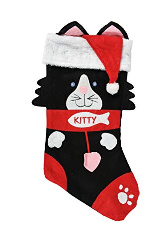 Product Cover Black Duck Brand Christmas Dog Stocking! Perfect for Celebrating The Holidays with Your Favorite Furry Friend! (Cat Stocking)