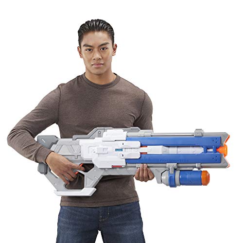 Product Cover NERF Overwatch Soldier: 76 Rival Blaster -- Fully Motorized, Lights, Recoil Action, 30 Overwatch Rival Rounds -- for Teens, Adults