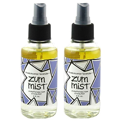 Product Cover Indigo Wild Zum Mist Aromatherapy Room & Body Spray 4fl oz - Frankincense-Lavender 2 Pack