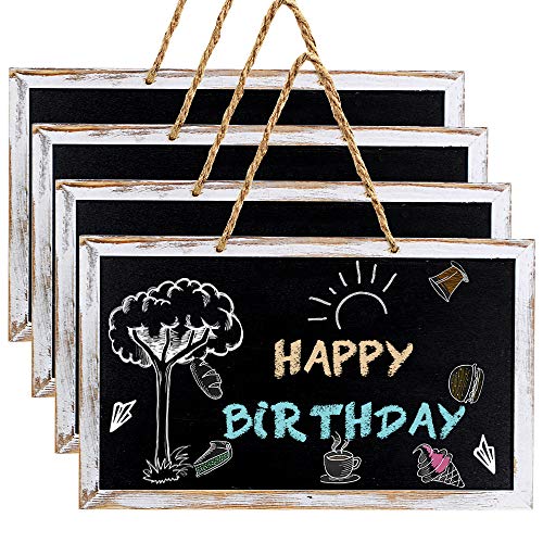 Product Cover 4 Pcs Hanging Chalkboard Signs 10.5