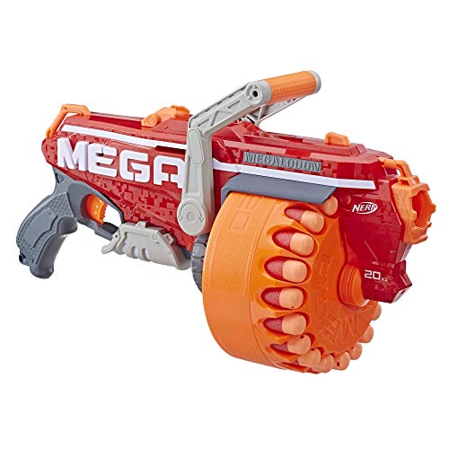 Product Cover NERF Megalodon N-Strike Mega Toy Blaster with 20 Official Mega Whistler Darts
