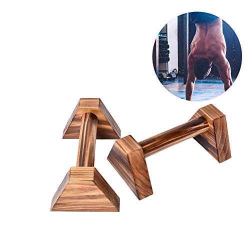 Product Cover Anclle Parallettes Stretch Stand Pushup Stands Personalised Bars Wooden Push Up Bar Handstand Bars Calisthenics Handstand Single Double Handles Headstand Shelf Push-Ups Double Rod 2PCS (25cm)