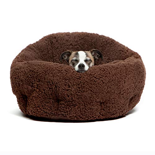 Product Cover Best Friends by Sheri OrthoComfort Deep Dish Cuddler-Self-Warming Cat and Dog Bed Cushion for Joint-Relief, Waterproof Bottom, Brown