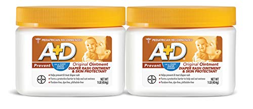 Product Cover A+D Original Diaper Rash Ointment, 1 Pound Jar Pack of 2