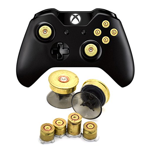 Product Cover Bullet Buttons for Xbox One Controller, COCOTOP Raplacement Parts Bullet Thumbsticks and A B X Y Buttons Set Mod Kits for Xbox one / Xbox ONE Elite Controller Joystick