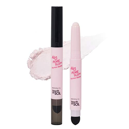 Product Cover TOUCH IN SOL No Pore Blem Priming Eraser - Face Makeup Easy Grip Stick Primer with Smudging Cushion Tip, Concealing Pores and Fine Lines, Sebum Control and Skin Smooth & Velvety Finish