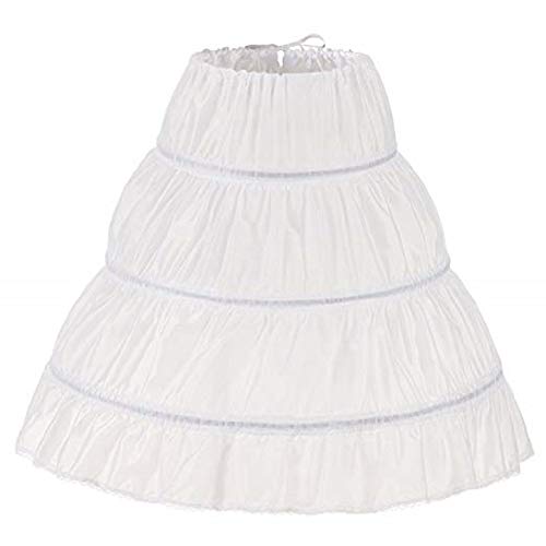 Product Cover MEITEMEI Girls' 3 Hoops Petticoat Full Slip Flower Girl Crinoline Skirt