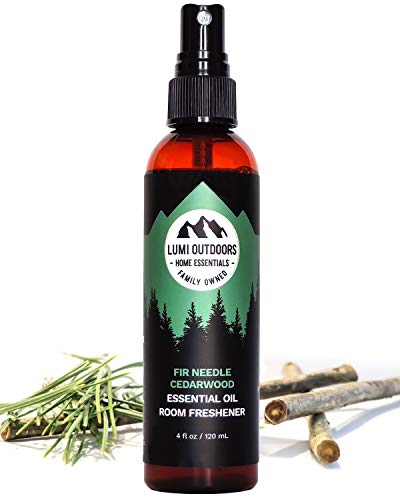 Product Cover Natural Air Freshener - Fir Needle Cedarwood & Vanilla - Essential Oil Odor Eliminating Room Spray