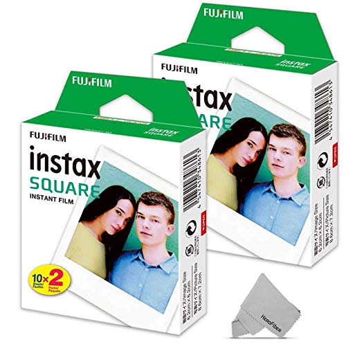 Product Cover FujiFilm Instax Square Instant Film 2 Twin Pack of 40 Photo Sheets - Compatible with FujiFilm Instax Square SQ6, SQ10 and SQ20 Instant Cameras