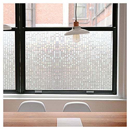 Product Cover Privacy Window Films, Translucent Glass Tint Static Cling Treatment Reflects Rainbow Effect with Sunlight - Home Security and Decorative, Heat Control, UV Prevention (Crystal Mosaic, 35.4x78.7 Inches)