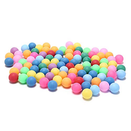 Product Cover meizhouer 50Pcs/Pack Colored Ping Pong Balls 40mm 2.4g Entertainment Table Tennis Balls Mixed Colors Game Advertising