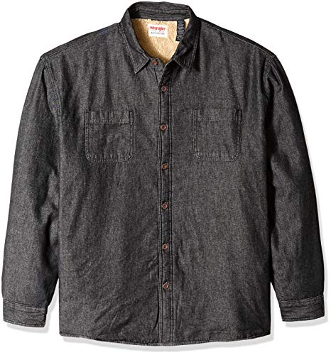 Product Cover Wrangler Authentics Men's Long Sleeve Sherpa Lined Denim Shirt Jacket