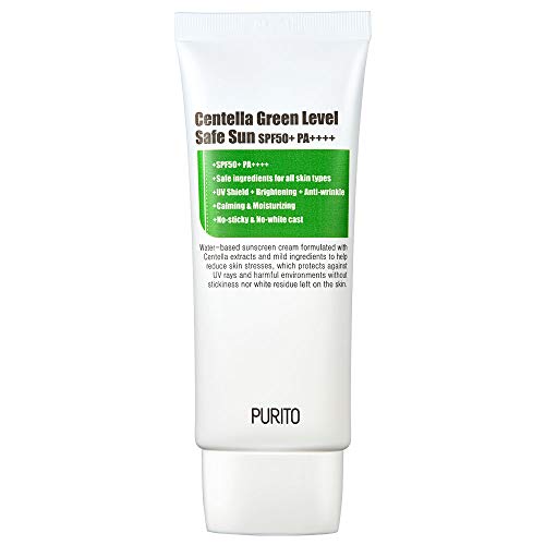 Product Cover PURITO Centella Green Level Safe Sun SPF50+ PA++++,Broad Spectrum UVA1,2,UVB/oil-free suncream/non-nano system, Acne-prone skin