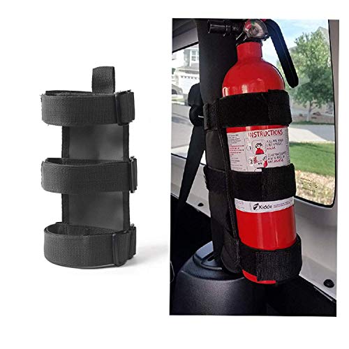 Product Cover Adjustable Roll Bar Fire Extinguisher Mount Holder 3 lb for Jeep Wrangler Unlimited CJ YJ LJ TJ JK JKU JL JLU
