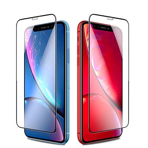 Product Cover Seiaol for iPhone XR Screen Protector Tempered Glass,[3D Full Coverage] Ultra Slim Tempered Glass Film [9H Hardness] Screen Protectors for Apple iPhone xr 6.1 inch (2018),[Case Friendly] [2 Pack]