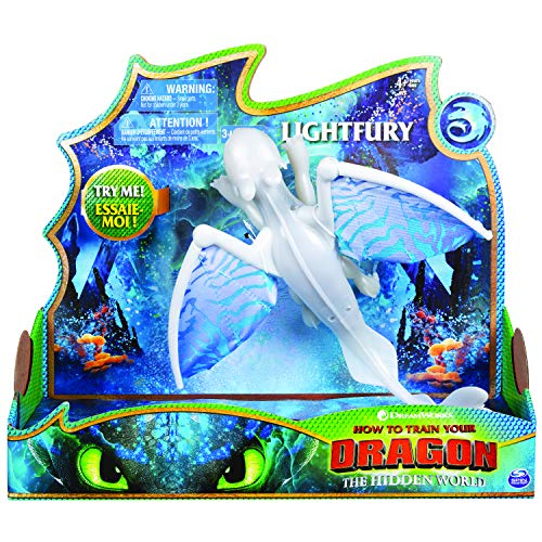 Product Cover Dreamworks Dragons, Lightfury Deluxe Dragon with Lights & Sounds, for Kids Aged 4 & Up