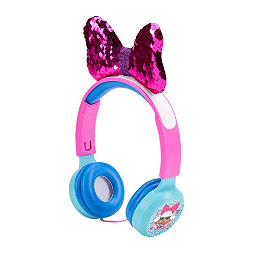 Product Cover L.O.L. Surprise! HP2-13136 L.O.L Surprise Kid Friendly Over The Ear Headphone with Volume Limiter, Great Sound, 3. 5mm Auxiliary Input, Fun and Vibrant Design, Pink