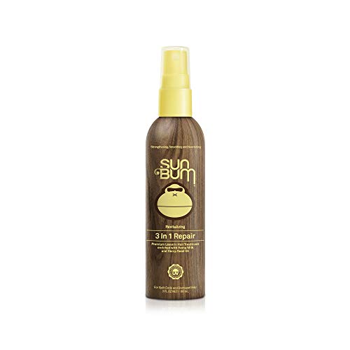 Product Cover Sun Bum Revitalizing 3-in-1 Detangler Repair Spray | Vegan and Cruelty Free Detangling, Conditioning and Protecting Hair Treatment | 4 oz