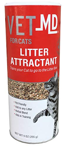 Product Cover VetMD FFP9556ST Litter Box Attractant Powder to Aid in Training, 9 Ounces | Training Aid For Cats and Kittens