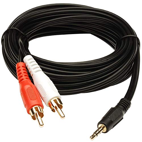 Product Cover Audio Video 2RCA Stereo Cables with 3.5mm Aux Jack for Home Theaters, Music Players, Set-up Boxes, DVD Players, Speakers and LCD/LED TVs