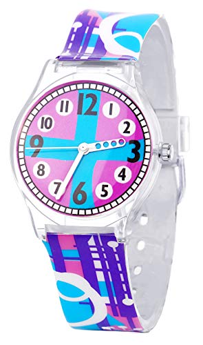 Product Cover Tonnier Watches Resin Super Soft Band Student Watches for Teenagers Young Girls Starry (Purple Dream)/ Youth Watch