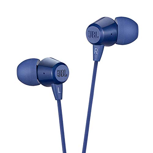 Product Cover JBL C50HI in-Ear Headphones with Mic (Blue)