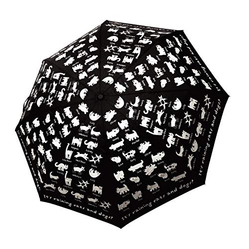 Product Cover FLAT CATS & FLAT DOGS Compact Umbrella Windproof Automatic Folding - Designer Umbrellas for Raining Snowing Poor Weather Travel - Portable Easy Open and Close RAIN Accessories and Gifts