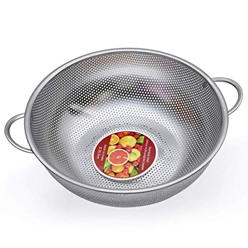 Product Cover Zeyu Stainless Steel Kitchen Fruit Vegetable Rice Washing Baskets Strainer Drainer with Handle Drain Basin Basket