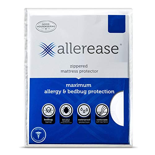 Product Cover AllerEase Maximum Waterproof, Allergy and Bedbug Zippered Mattress Protector, Twin XL