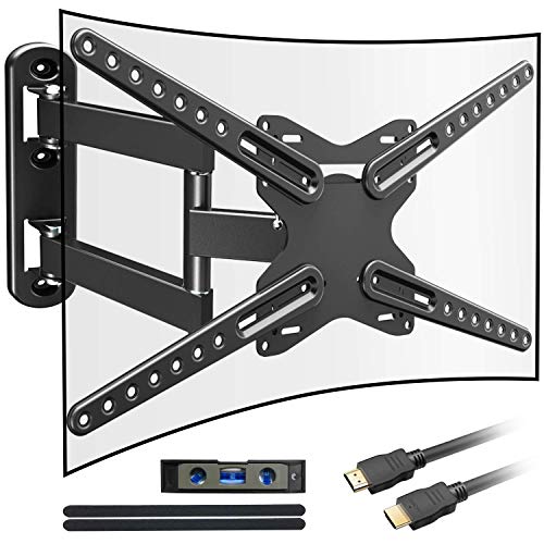 Product Cover Everstone Heavy Duty Single Stud TV Wall Mount Bracket for Most 32-70 Inch LED,LCD,OLED,Plasma Flat Screen,Curved TVs,with Full Motion Articulating Arm,Up to VESA600x400 and 110LB