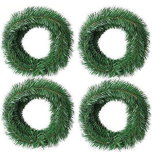 Product Cover Woooow 72 Foot Artificial Christmas Garland Christmas Decorations Non-Lit Soft Green Garland Outdoor Indoor Use- Brightens Christmas Holiday Wedding Party Festival Decor