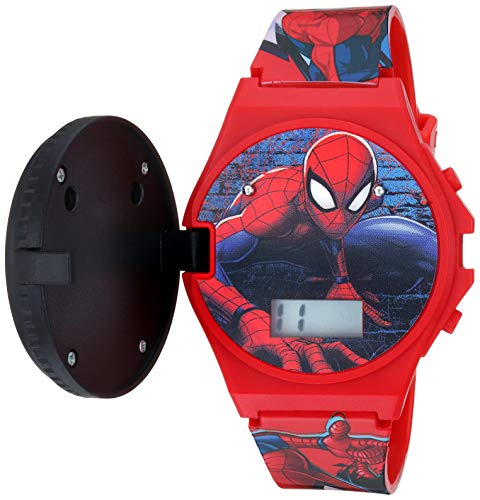 Product Cover Marvel Quartz Watch with Plastic Strap, red, 19 (Model: SPD4483)