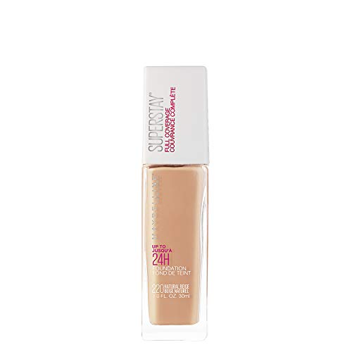 Product Cover Maybelline New York Super Stay 24H Full Coverage Liquid Foundation, Natural Beige 220, 30ml