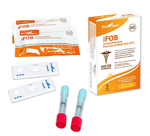 Product Cover Preview Diagnostics PRE-FIT-OTC F.I.T/Fecal Occult Blood Test for Home or Clinic use (Pack of 2)