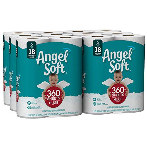 Product Cover ANGEL SOFT Toilet Paper Bath Tissue, 36 Huge Rolls, 360+ 2-Ply Sheets Per Roll