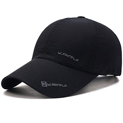 Product Cover Oulm Baseball Adjustable Black Cap for Men & Boys - (CP-1)