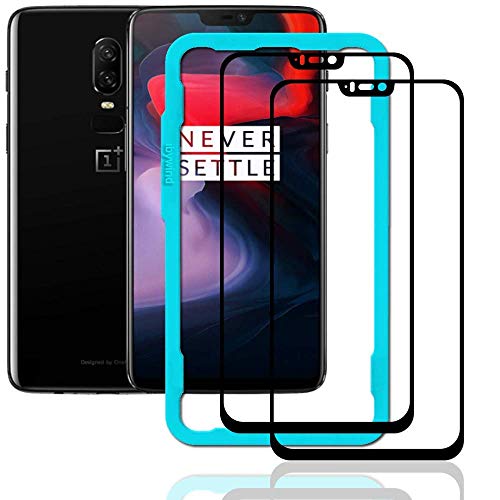 Product Cover Ibywind OnePlus 6 Screen Protector [Pack of 2]-3D HD Full Coverage Premium Tempered Glass Screen Protectors with Easy Install Kit for OnePlus 6