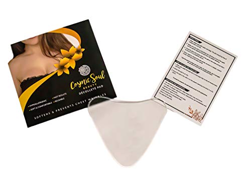Product Cover Anti-Wrinkle Chest Pad by Cosmic Soul Beauty - Medical Grade Silicone - Smooth, Reduce and Prevent Decollete Wrinkles Overnight