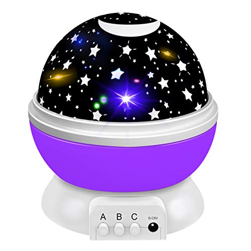 Product Cover Dreamingbox Toys for 1-10 Year Old Girls Boys, Star Night Lights Projector for Kids Magic Toys for 1-10 Year Old Boys Girls 2020 Birthday Gifts for Boys Girls Stocking Fillers Purple TGUSYD06