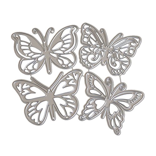 Product Cover Cloudro Clearance-Cutting Dies-Butterfly Flowers DIY Metal Cutting Dies Stencil Template Mould for Card Making Scrapbook Tool Embossing Album Paper Craft New (G)
