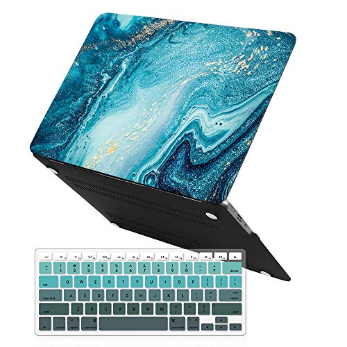 Product Cover MacBook Air 13 Inch Case (Release 2010-2017 Older Version),iCasso Rubber Coated Soft Touch Hard Case with Keyboard Cover Only Compatible MacBook Air 13 Inch (Model:A1369/A1466), River Sand