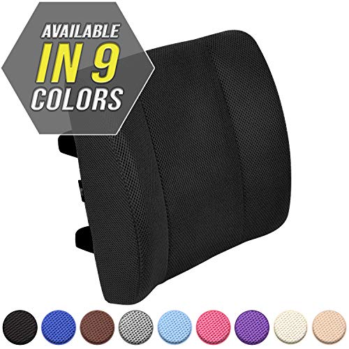 Product Cover Lumbar Support Back Cushion Pillow Work Chair Back Support,Wheelchair Cushion with Straps, Sciatica and Pain Relief
