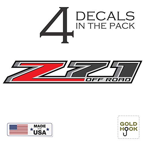 Product Cover Z71 Off Road Decal Replacement Sticker (4 pk.) | Bedside Off Road Emblem for 4x4 Truck GMC Sierra Chevy Silverado Suburban