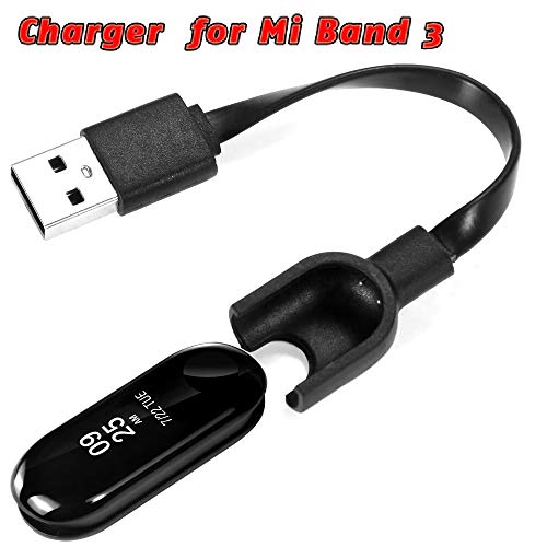 Product Cover Plus USB Charging Cable for Xiaomi Mi Band 3 - Black