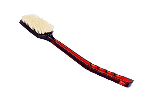 Product Cover Bass Brushes | Esthetician Grade Bath & Body Brush  |   100% Natural Bristle FIRM   |  High Polish Acrylic Handle   |   Square Style   |  Tortoise Shell Finish  |   Model 79T - TSL