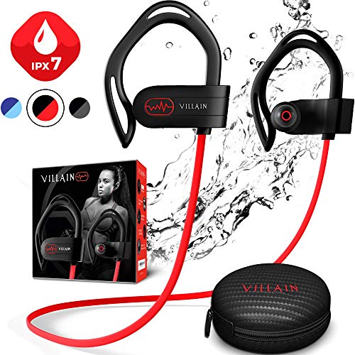 Product Cover Workout Headphones, Wireless Bluetooth Earbuds for Running and Gym - Best Sport Earbuds for Men & Women - Waterproof IPX7 Sports Earphones - Noise Cancelling Headset for iPhone & Android