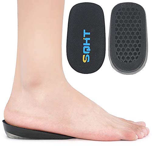 Product Cover SQHT's Height Increase Insole - Gel Heel Shoe Lift Inserts, Achilles Tendon Cushion for Men and Women (1'' Height)